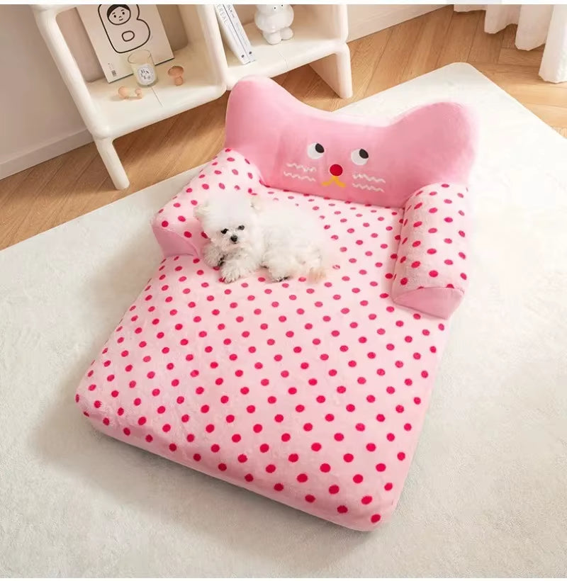 Dog Bed Large Dog Sofa Big Pet Beds Dogs Baskets Supplies Mat Small Breeds Fluffy Medium Cushion Kennel Puppy Accessories