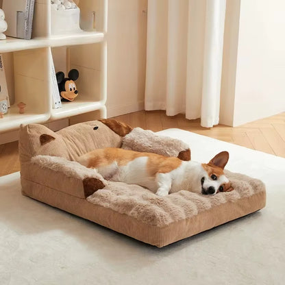 Dog Bed Large Dog Sofa Big Pet Beds Dogs Baskets Supplies Mat Small Breeds Fluffy Medium Cushion Kennel Puppy Accessories