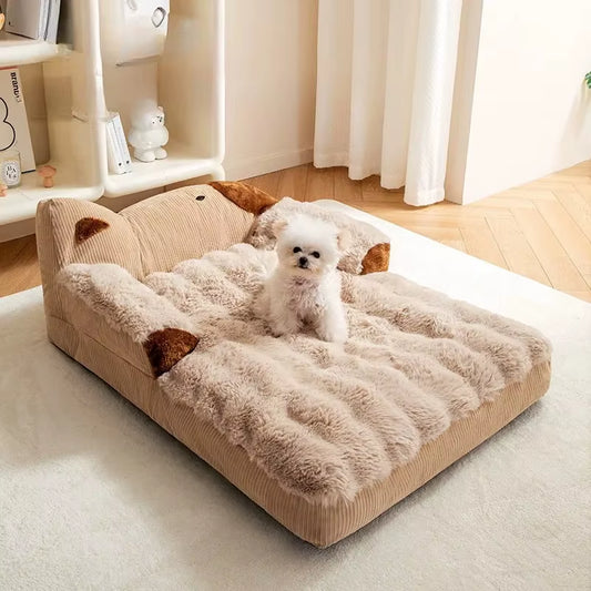 Dog Bed Large Dog Sofa Big Pet Beds Dogs Baskets Supplies Mat Small Breeds Fluffy Medium Cushion Kennel Puppy Accessories