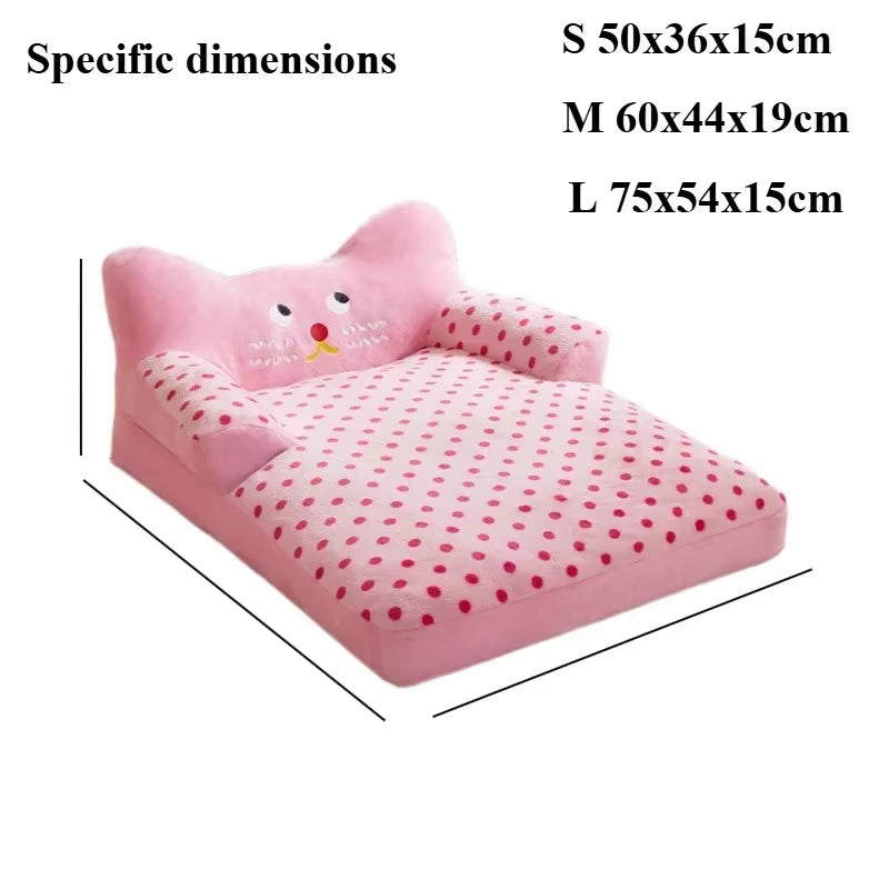 Dog Bed Large Dog Sofa Big Pet Beds Dogs Baskets Supplies Mat Small Breeds Fluffy Medium Cushion Kennel Puppy Accessories