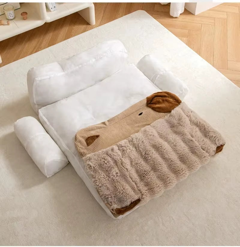 Dog Bed Large Dog Sofa Big Pet Beds Dogs Baskets Supplies Mat Small Breeds Fluffy Medium Cushion Kennel Puppy Accessories